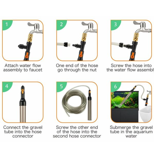 Hygger Auto Aquarium Gravel Cleaner