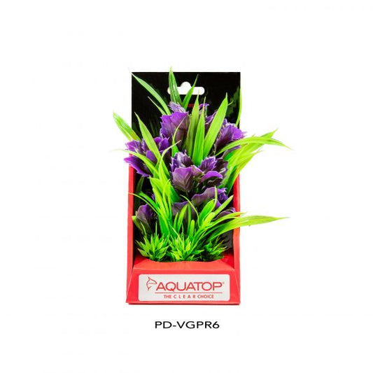 6" Garden Purple Vibrant Wild Plastic Plant