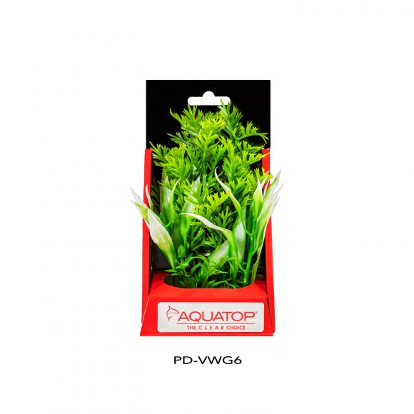 6" Green Vibrant Wild Plastic Plant